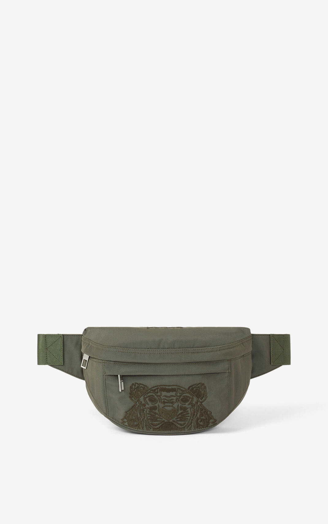 Kenzo Canvas Kampus Tiger Belt Bag Light Grey For Mens 8167LNRPT